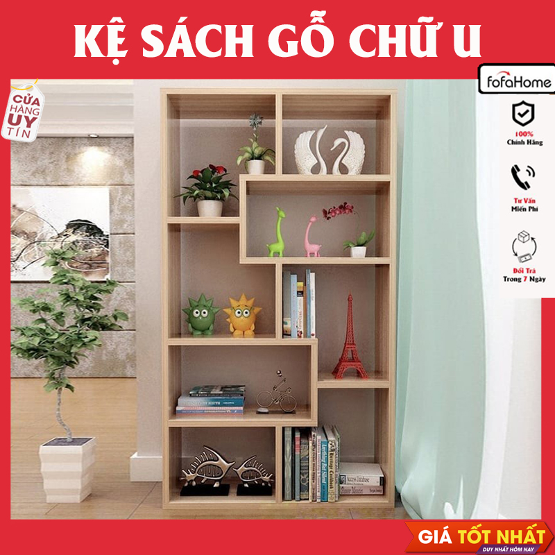 Kệ Sách Để Sàn Nhiều Ngăn - Giá Kệ Hình Chữ U