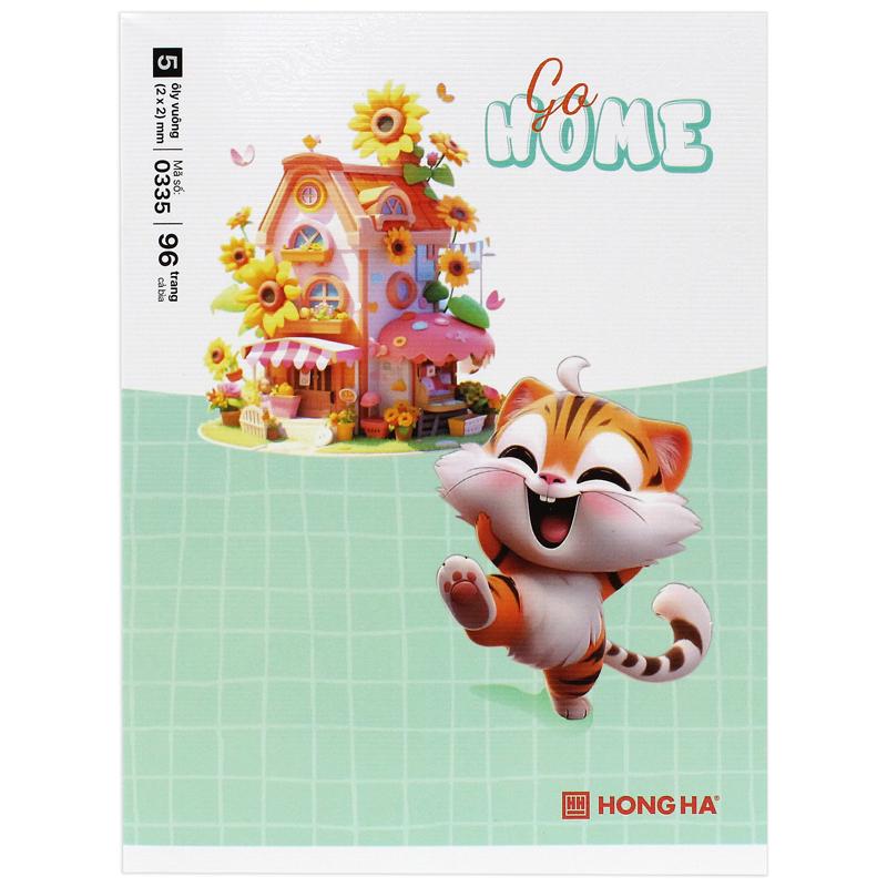 Tập Học Sinh Class Go Home - 5 Ô Ly Vuông - 96 Trang 80gsm - Hồng Hà 0335 (Mẫu Bìa Giao Ngẫu Nhiên)