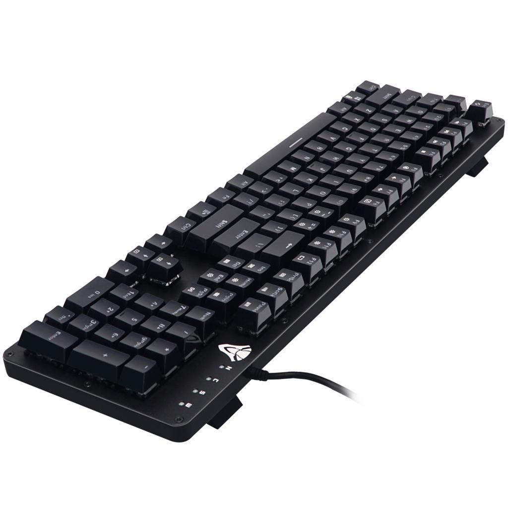 Gaming Keyboard Mechanical Keyboard 104 Key RGB LED Backlit For PC Gaming