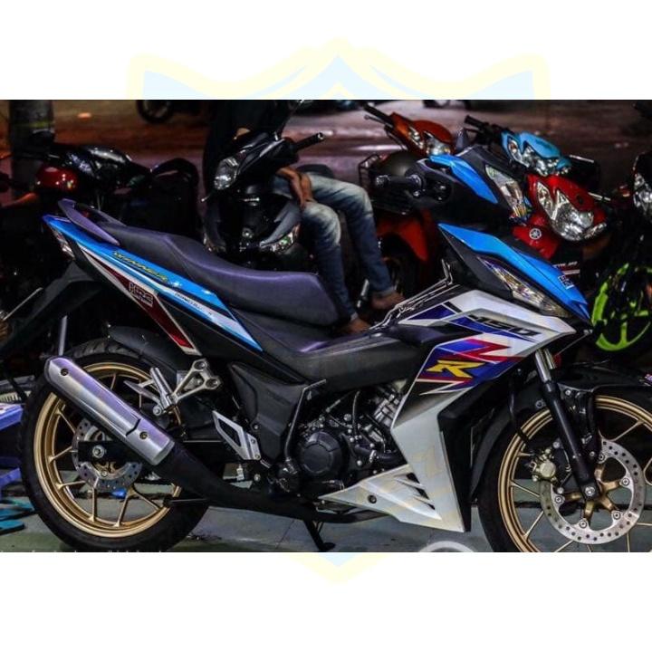 Tem rời xe winner R trắng xanh