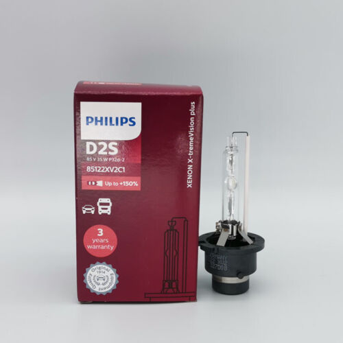 D2S 85122 +150%- Bóng đèn pha xe ôtô xe hơi Xenon Philips D2S 85122 XV2 C1 85V 35W P32D-2 tăng sáng 150% sáng vàng tiêu chuẩn 4800K