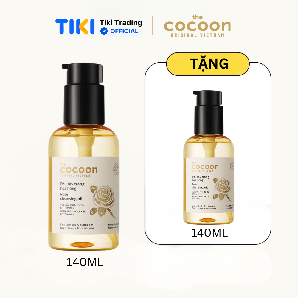Dầu tẩy trang hoa hồng Cocoon 140ml