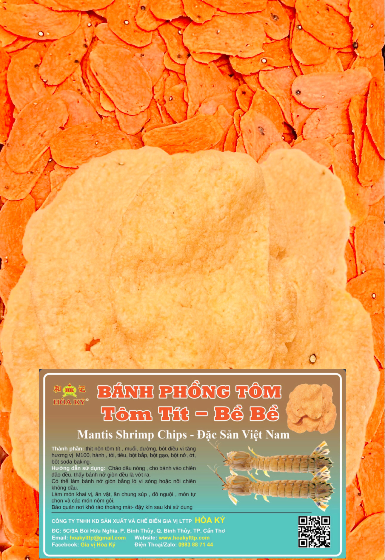 Bánh phồng tôm thượng hạng 1kg Hoà Ký