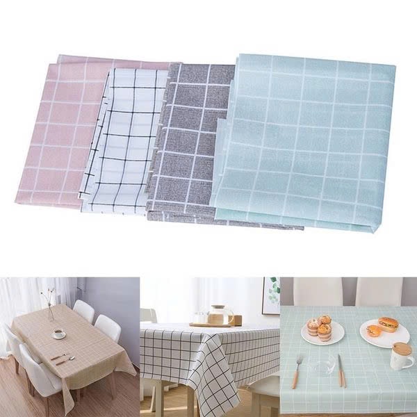 Khăn trải bàn kẻ caro nhựa PVC chống thấm nước, không mùi, không phai màu - Hàng chính hãng