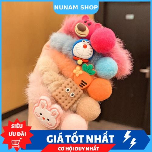 DÂY BUỘC TÓC LÔNG HOẠT HÌNH HOT TREND HÀN QUỐC- NUNAM SHOP