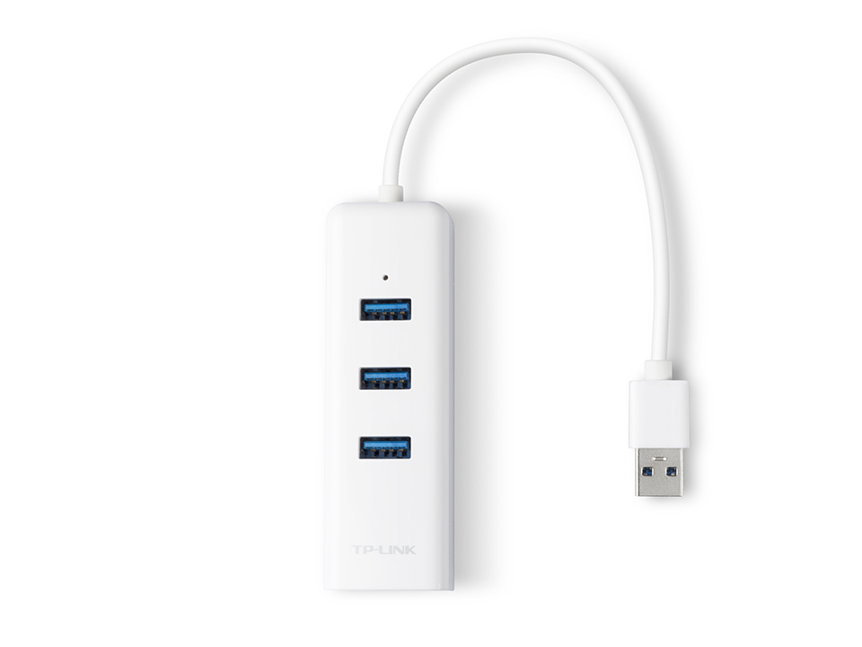 Bộ Chuyển Đổi Mạng USB 3.0 Sang Ethernet Gigabit kèm 3 cổng USB 3.0 TP-Link UE330 - Hàng Chính Hãng