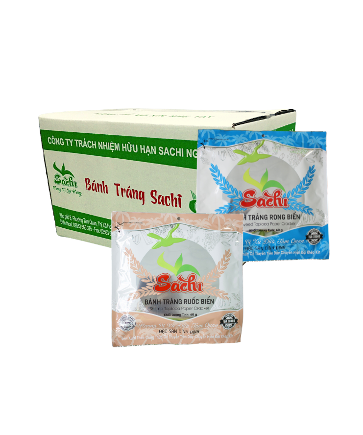 Combo 20 bì bánh tráng Rong biển và Ruốc biển nướng sẵn Sachi