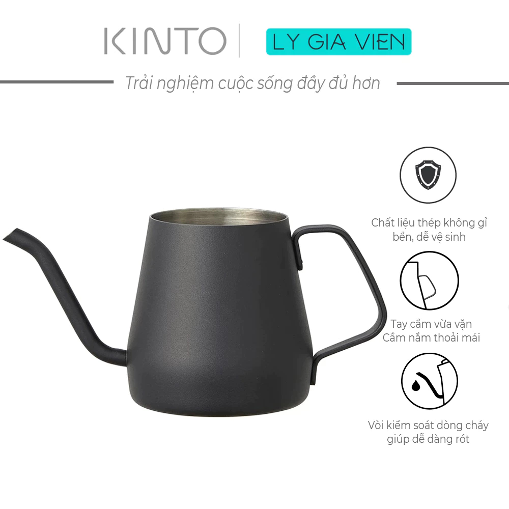 Ấm Rót Nước Pha Cà Phê Vòi Dài Kinto Pour Over Kettle