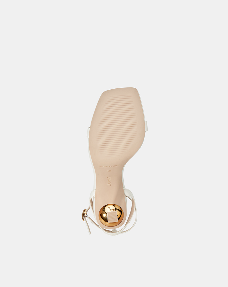 Giày Sandal Nữ 11cm Thời Trang JUNO Mũi Vuông Trang Trí Khóa Bướm SD11022