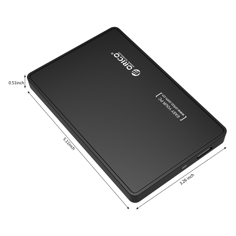 Hộp ổ cứng ORICO 2588US3 2.5&quot; SSD/HDD SATA 3 USB 3.0- Hàng Chính Hãng