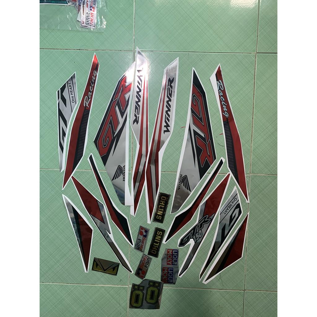 Tem winner 150 GTR đỏ bạc đen crom