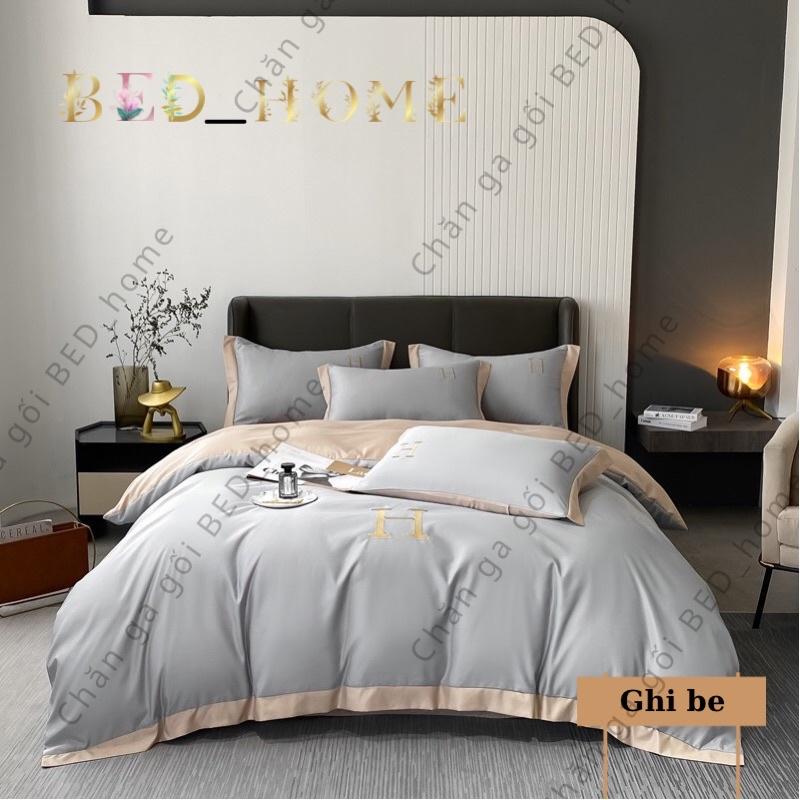 Bộ Chăn Ga Gối Phi Lụa CHỮ “H”— Hot trend 2022 về hàng