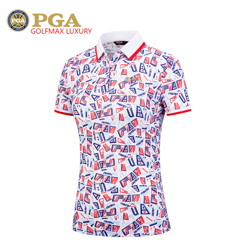 Áo cộc tay golf nữ PGA - 101208 chính hãng. Áo thể thao golf nữ