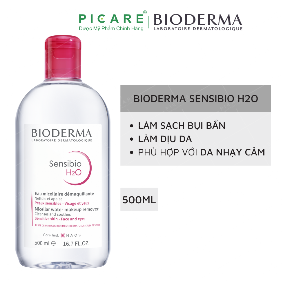 Tẩy Trang Bioderma Sensibio H2O (500ml)