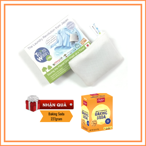 Terra Wash +Mg Túi Giặt Thay Thế Xà Phòng Made In Japan - Tặng Baking Soda.