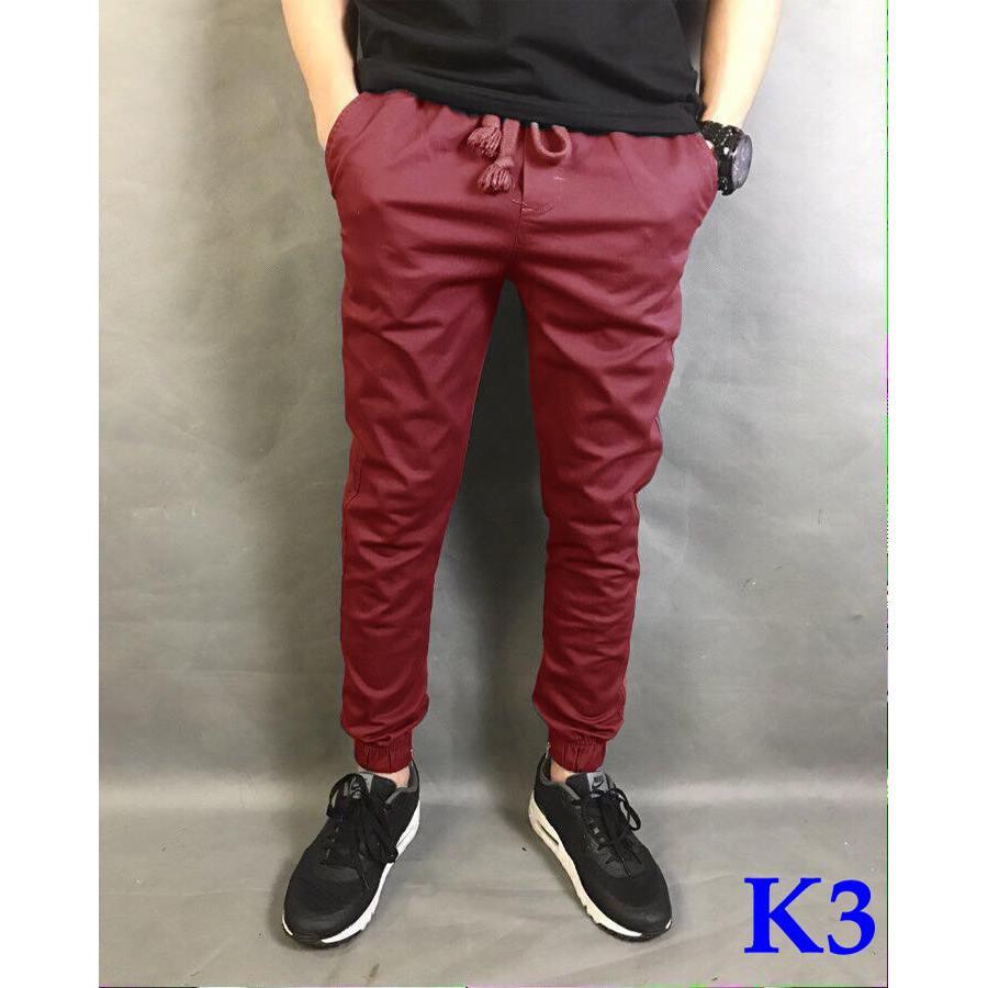 QUẦN JOGGER KAKI CO GIẢN, KHÓA ZIP CÁ TÍNH