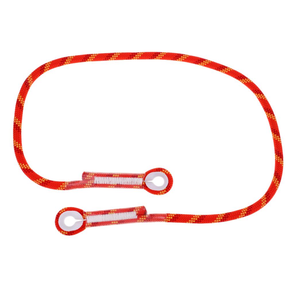 2x10.5mm Rock Climbing Knotted Pre-sewn Eye-to-Eye Prusik Loop Cord Rope 80CM