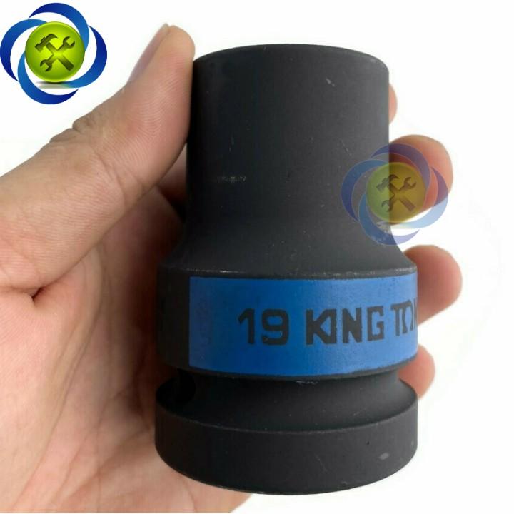 Tuýp vuông Kingtony 853419 loại 1 inch 4 cạnh đen 19mm