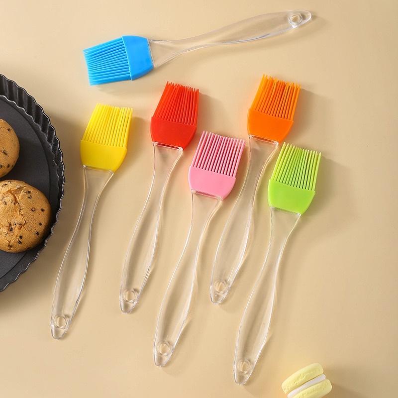 Set 2 món cọ quét dầu và cây phết kem làm bánh LOẠI XỊN - Combo chổi phết dầu silicon và phới trộn bột, phết bơ, vét kem