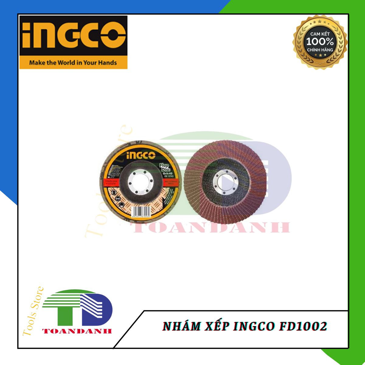 Nhám xếp ingco FD1002