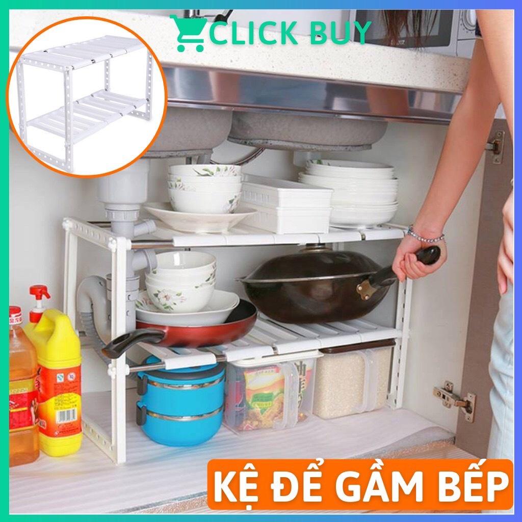Kệ Để Đồ Gầm Trạn Nhà Bếp 2 Tầng Tiện Lợi