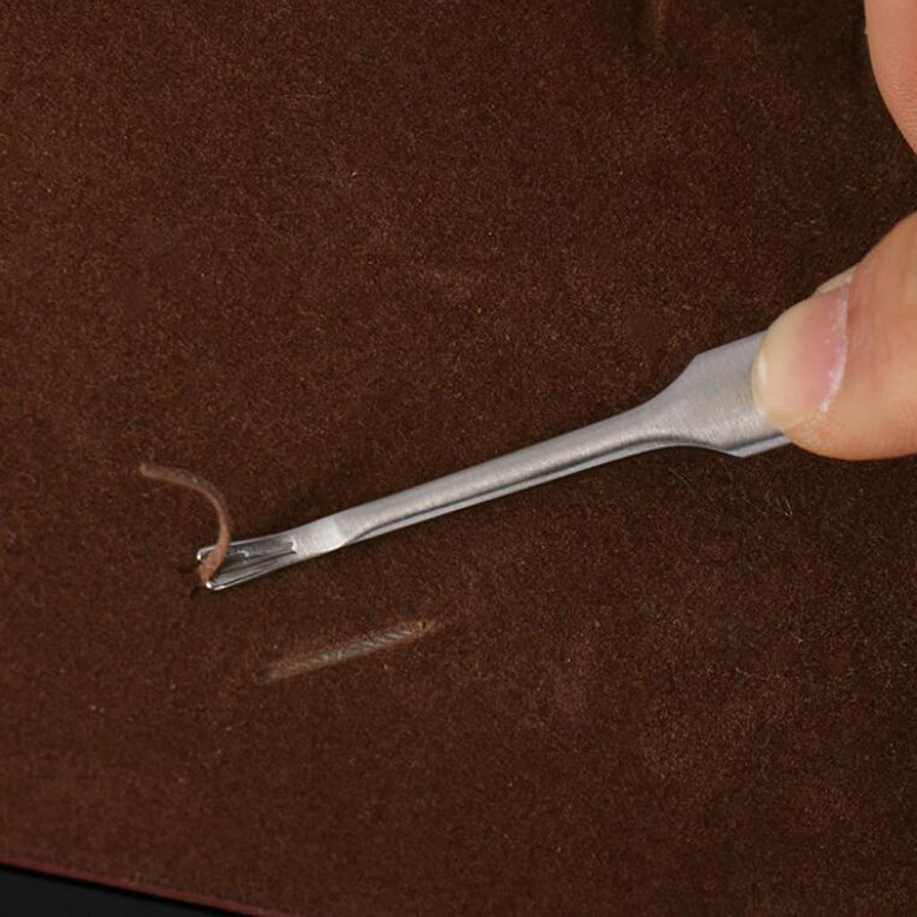 Leathercraft Tools Kit Stitching Trimming U+V Type Edge Beveler DIY Set
