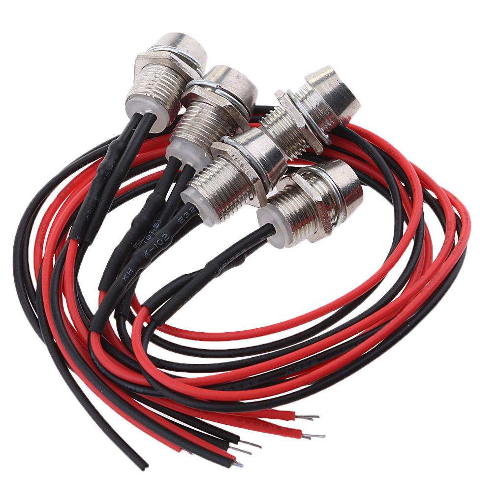 Pack of 5 LED 12V 1.8W Indicator Light Car Boat Dashboard Panel Bulbs Green