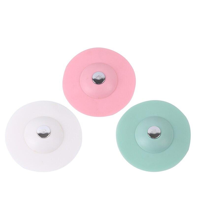 Shower Drain Stopper Floor Drain Rubber Circle Silicone Plug for Shower Bathtub Plug Bathroom Leakage-proof Drain PVC Sink Basin