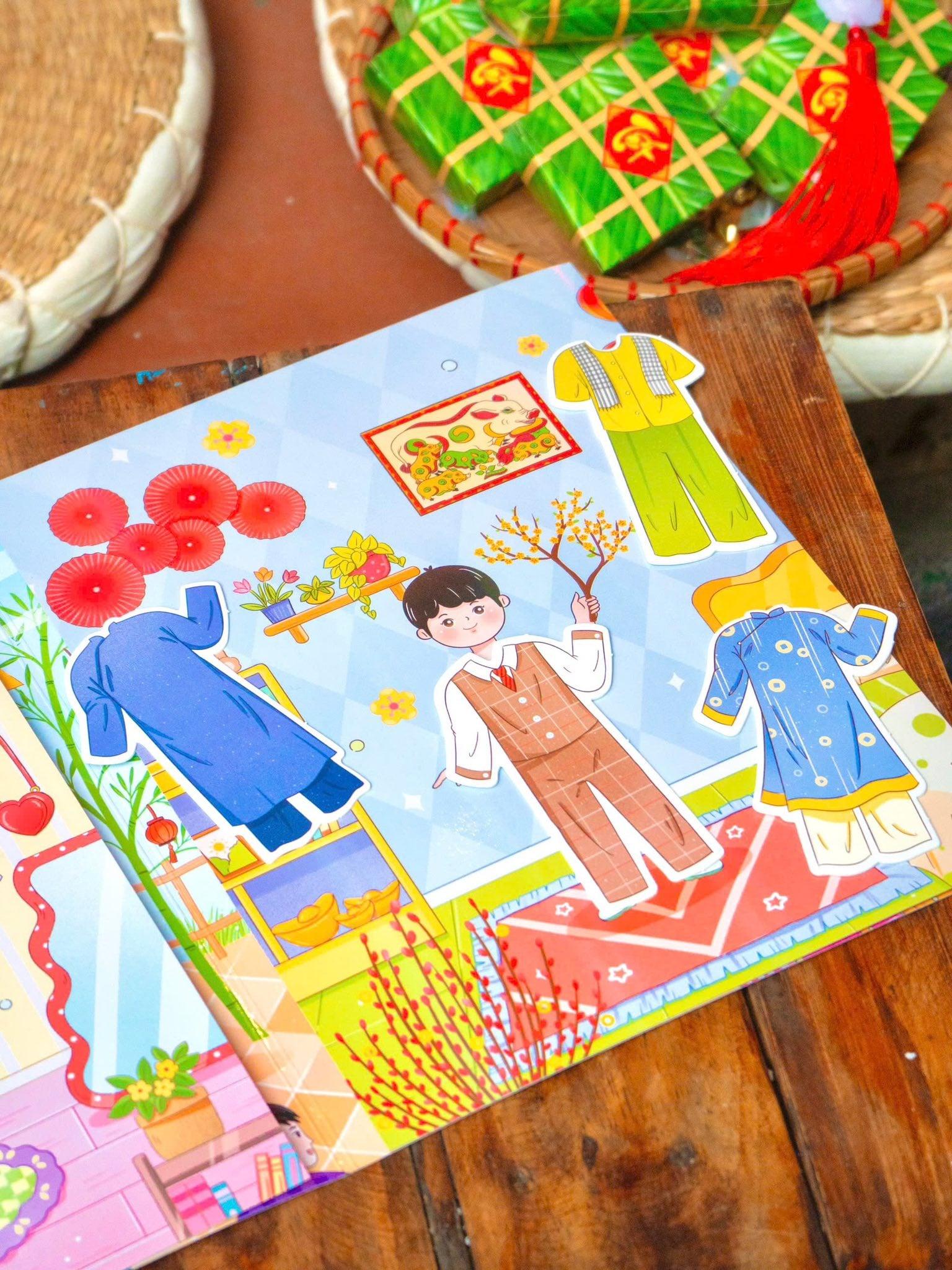 Sách - Sách Khổng Lồ Về Tết - Em Đi Chợ Tết - Bìa Cứng