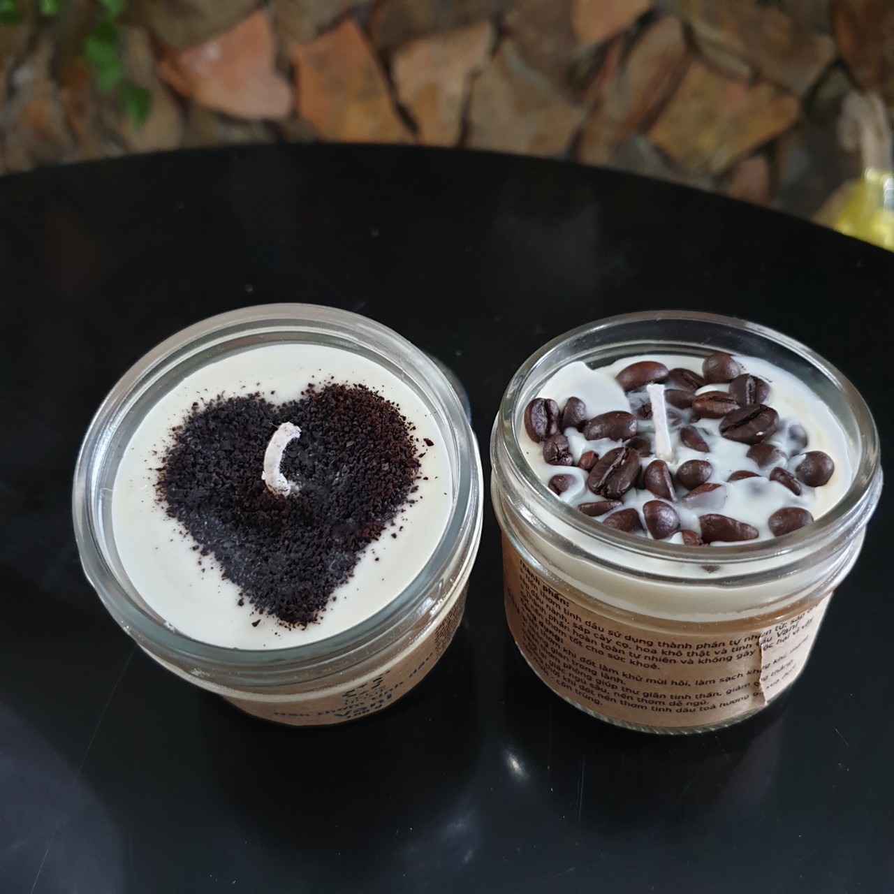 Combo 2 Nến thơm tinh dầu cà phê (coffee candle) 100g - Giúp thơm phòng, thư giãn giảm stress với thành phần hoàn toàn tự nhiên