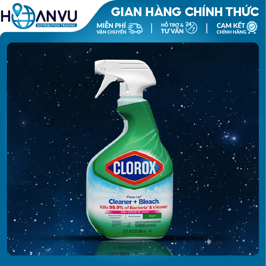 Nước Tẩy Rửa Diệt Khuẩn Clorox Clean &amp; Bleach (5.32L)