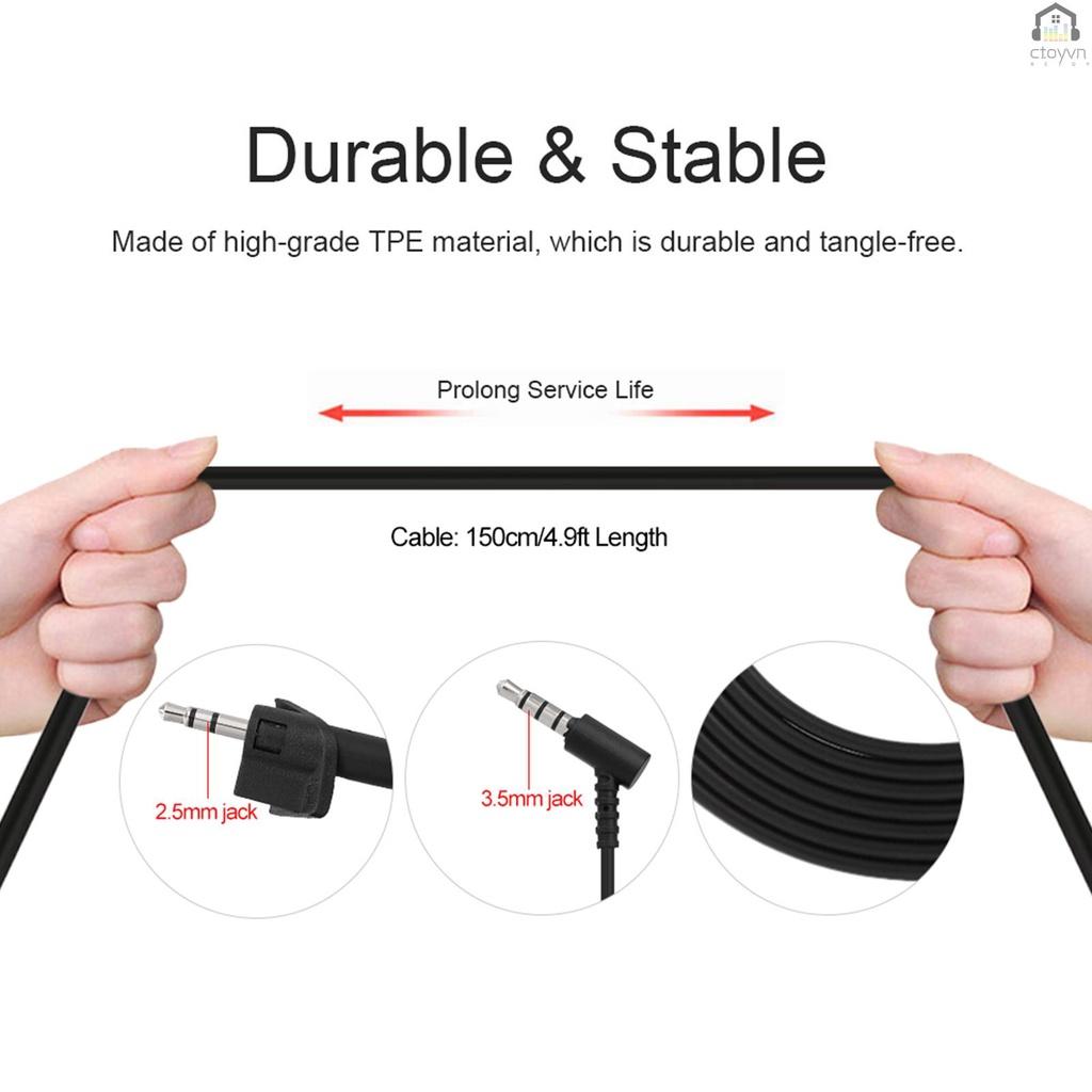 Cáp chuyển đổi âm thanh 3.5mm sang 2.5mm cho tai nghe BOSE AE2