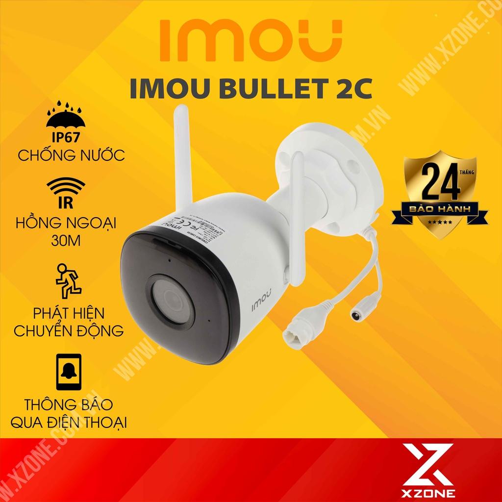 Camera IMOU Bullet 2C 2MP / 4MP Camera IP Wifi Ngoài Trời, chống nước, phát hiện con người - Hàng Chính Hãng