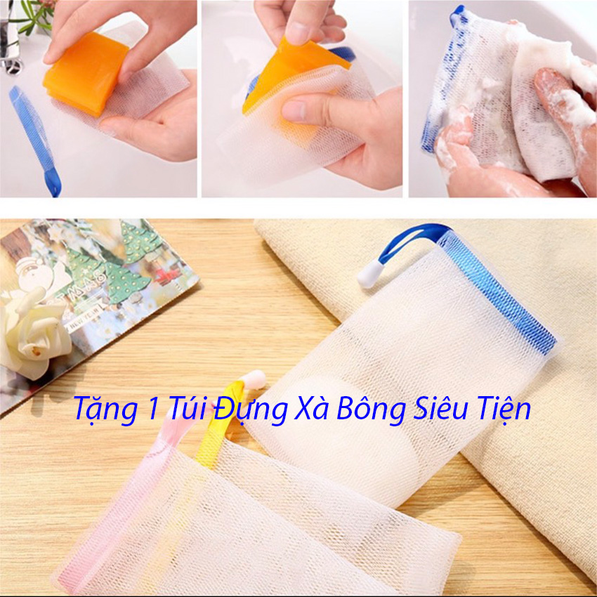 Xà Bông Sinh Dược Nghệ - Mật Ong - Phấn Hoa Dưỡng Da, Giảm Thâm