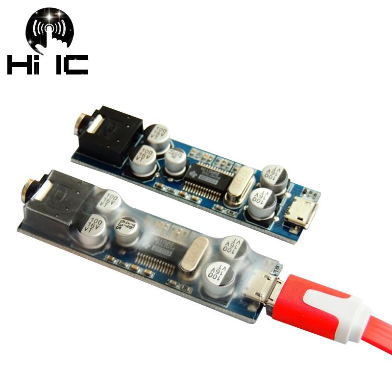 Âm Thanh HIFI PCM2704 Bộ Giải Mã Mini DAC USB Thẻ Ngoài MICRO USB Cho Điện Thoại Di Động/PC