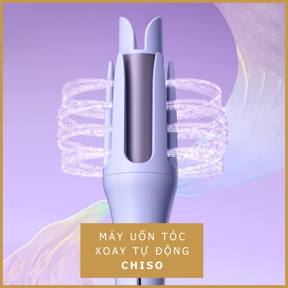 Máy uốn tóc xoăn tự động ZONEHOUSE trục uốn 32mm công nghệ xoay 1 chạm, ion âm không làm hư tóc, phiên bản mới nhất