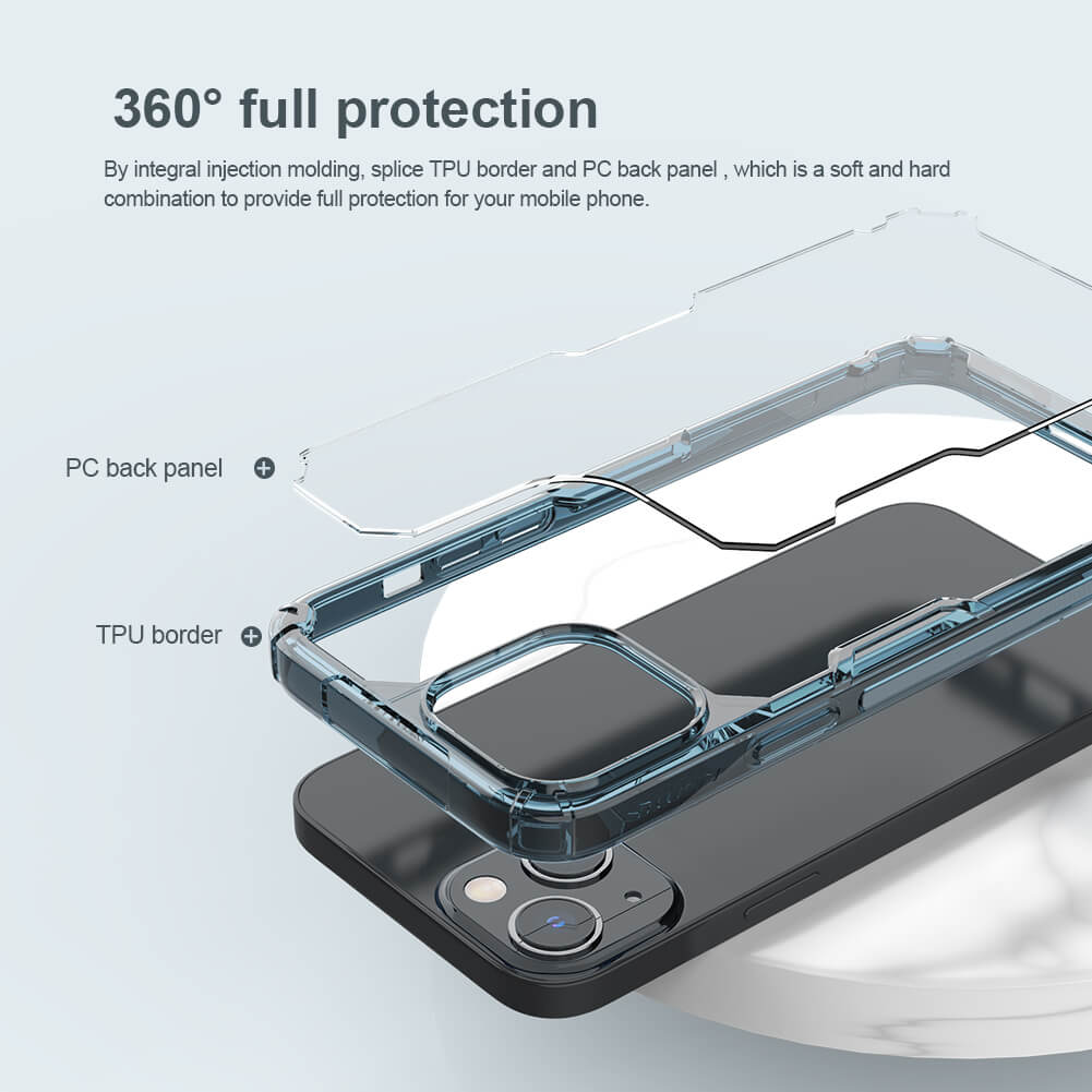 Ốp lưng dẻo TPU cho iPhone 14 Plus hiệu Nillkin Nature TPU Pro Case chống sốc, chống chịu mọi va đập - hàng nhập khẩu