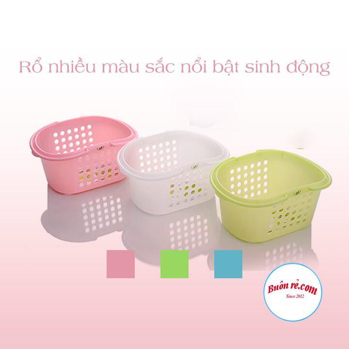 Giỏ đựng đồ đa năng có quai cầm 3 size Nhựa Việt Nhật -Br01360