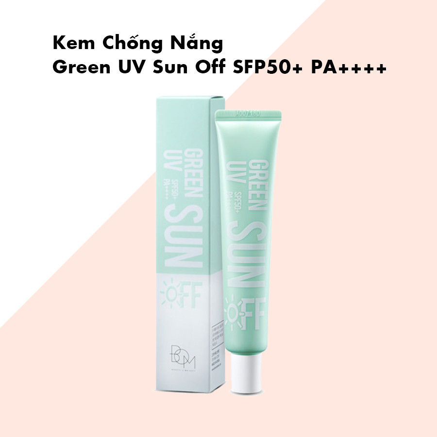 Kem Chống Nắng B.O.M Green Uv Sun Off (Spf50+, Pa++++) 50ml