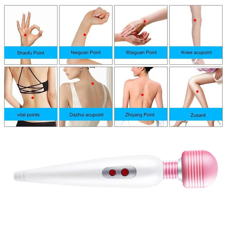 Máy Massage Cầm Tay Thư Giãn Giảm Căng Cơ 12 Chế Độ Sử Dụng Dùng Sạc Pin