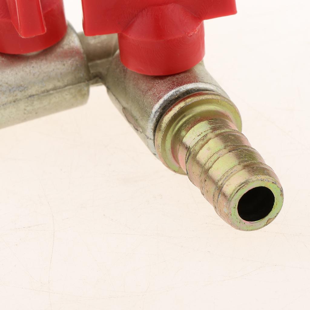 3-6pack Brass 3 Way Y Shaped Gas Fuel Oil Hose Switch Shut Off Ball Valve