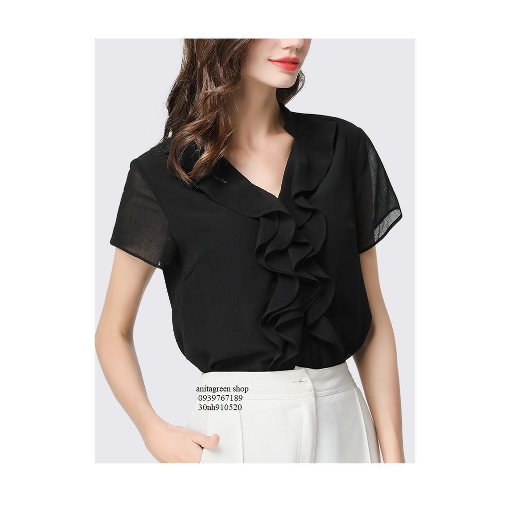 Nh910520-ÁO KIỂU NỮ BÈO TAY NGẮN