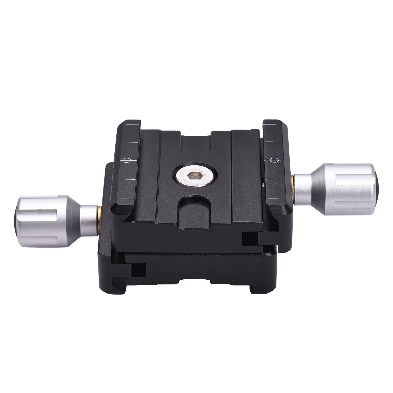 Tấm kẹp nhả nhanh đôi 50mm với lỗ vặn 1/4 inch cho đầu bi của chân máy ảnh
