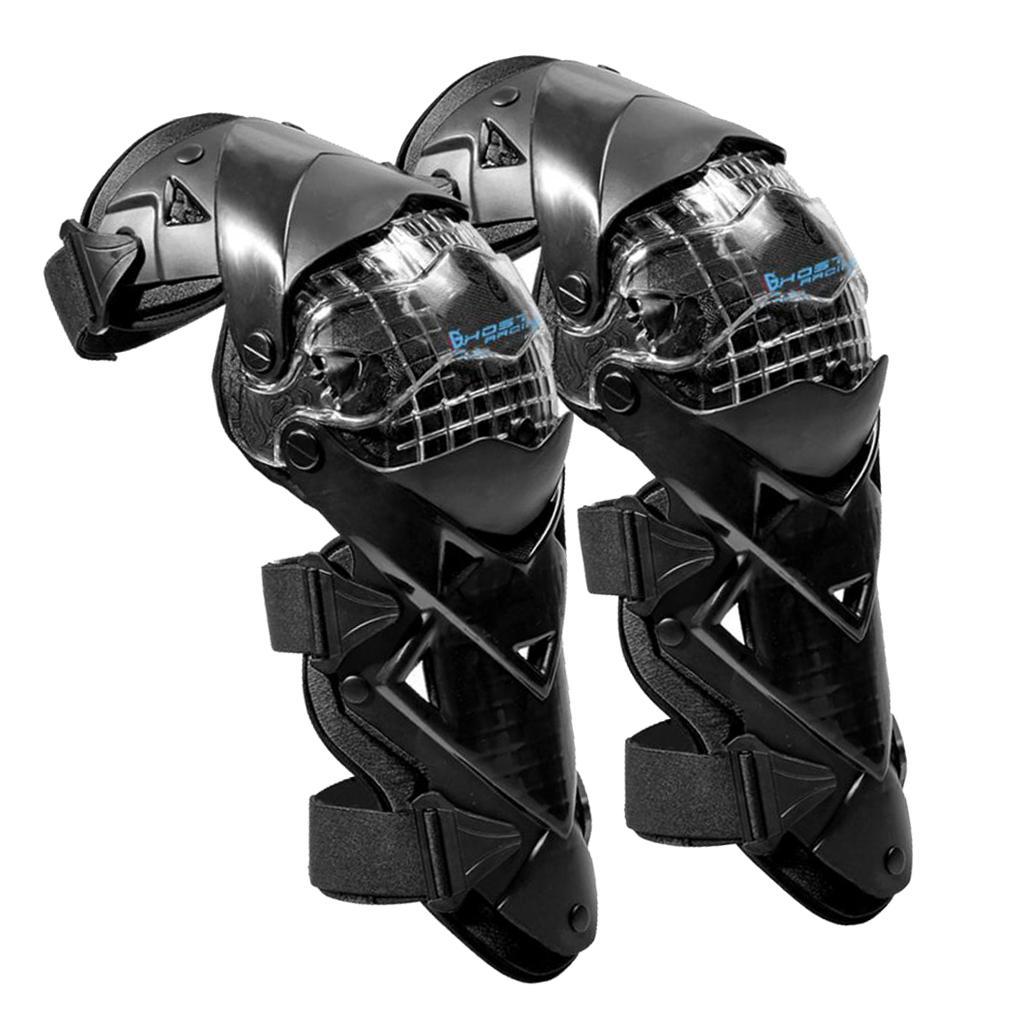 Motorcycle Dirt Bike Adult Knee Pads Protective Guards Gear Pad White