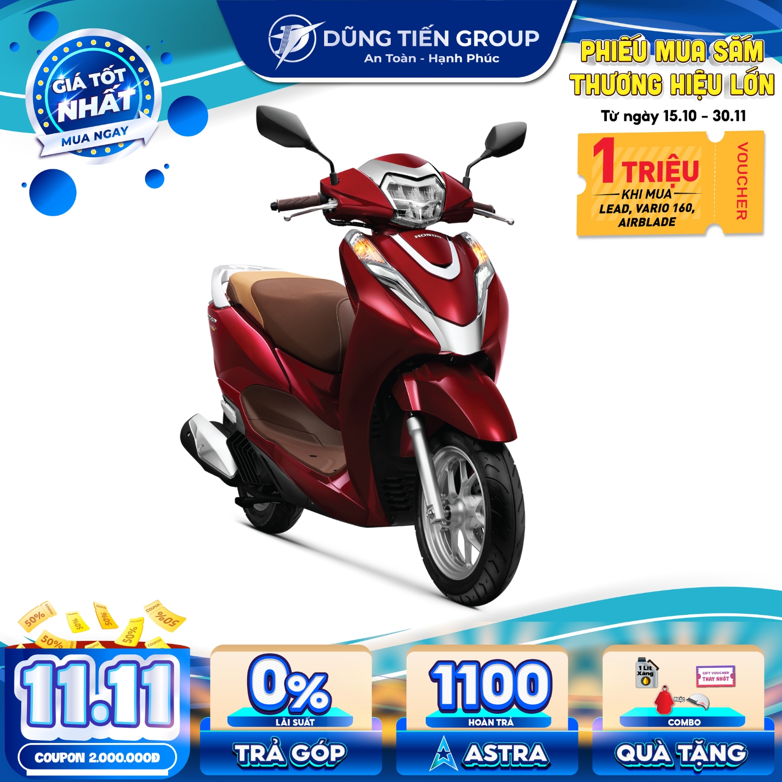 Xe Máy Honda LEAD Phiên Bản Cao Cấp 2022