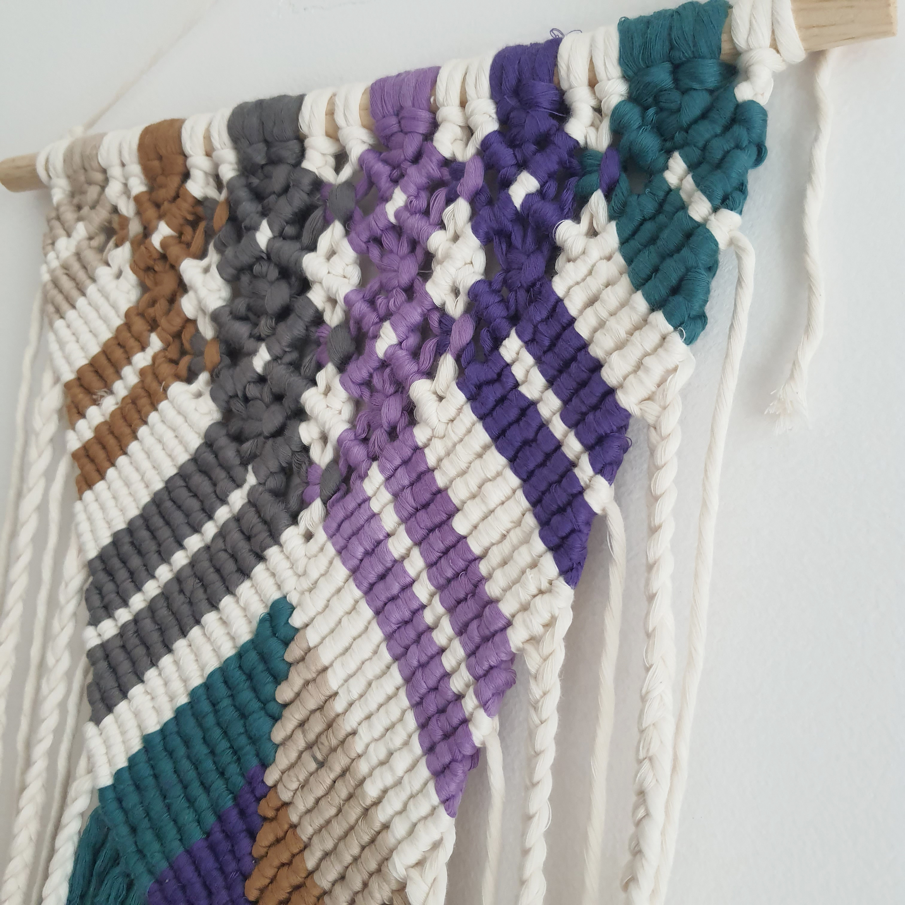 Mành Trang Trí Màu Macrame