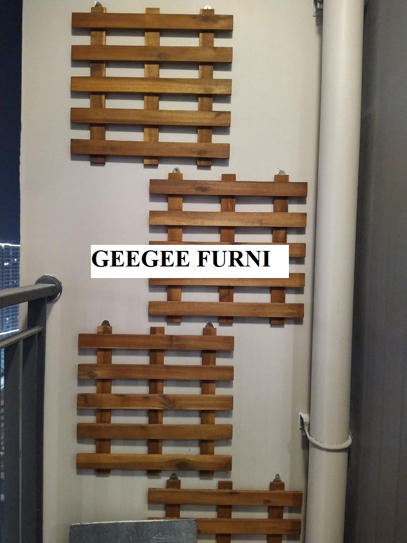 Bộ 2 khung gỗ trang trí treo tường ban công ngoài trời và tường trong nhà - Hàng loại B - Kute Nest