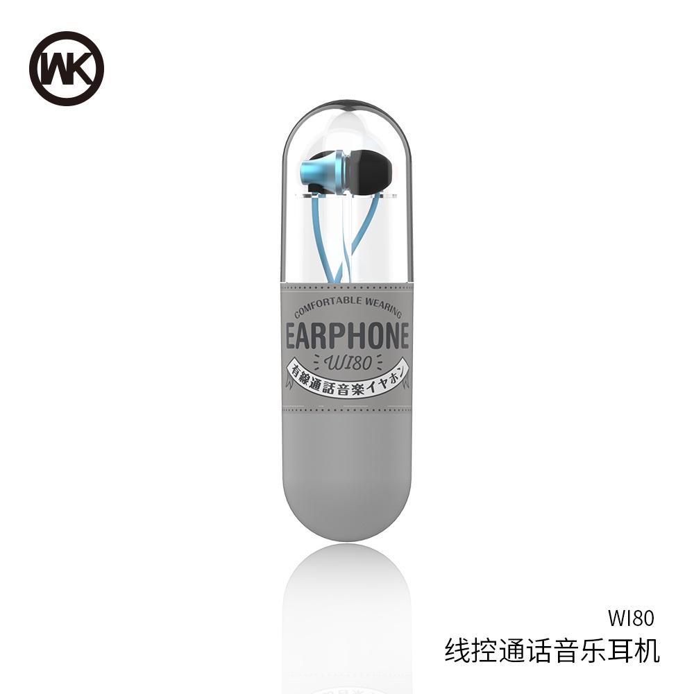 Tai nghe có dây WEKOME Wi80 Wired Earphone có sẵn nhiều màu - Hàng nhập khẩu