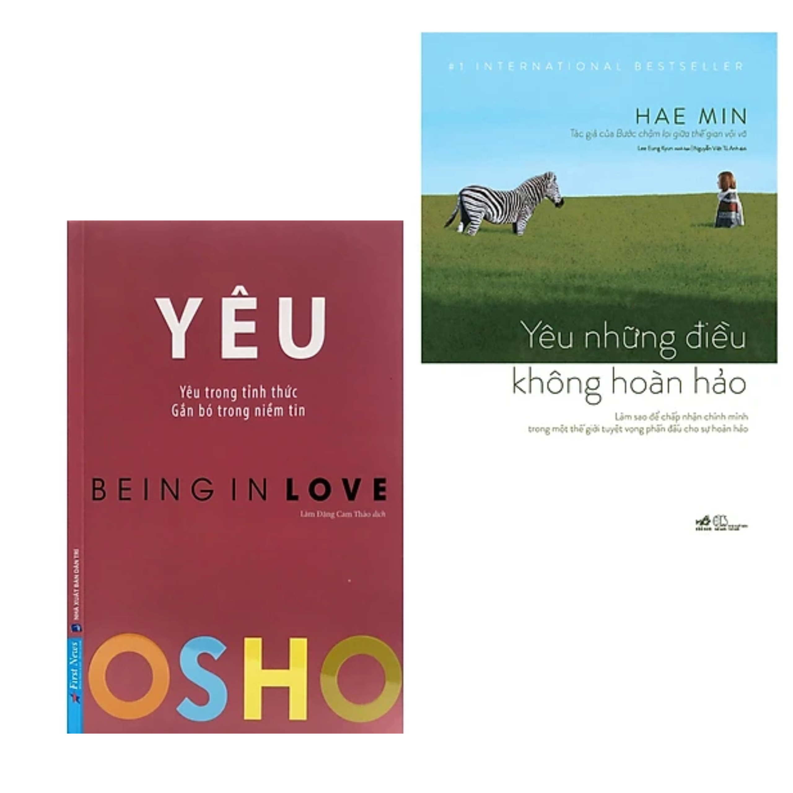 Combo 2Q Sách Nghệ Thuật Sống Đẹp / Tôn Giáo - Tâm Linh : Osho - Yêu - Being In Love + Yêu Những Điều Không Hoàn Hảo