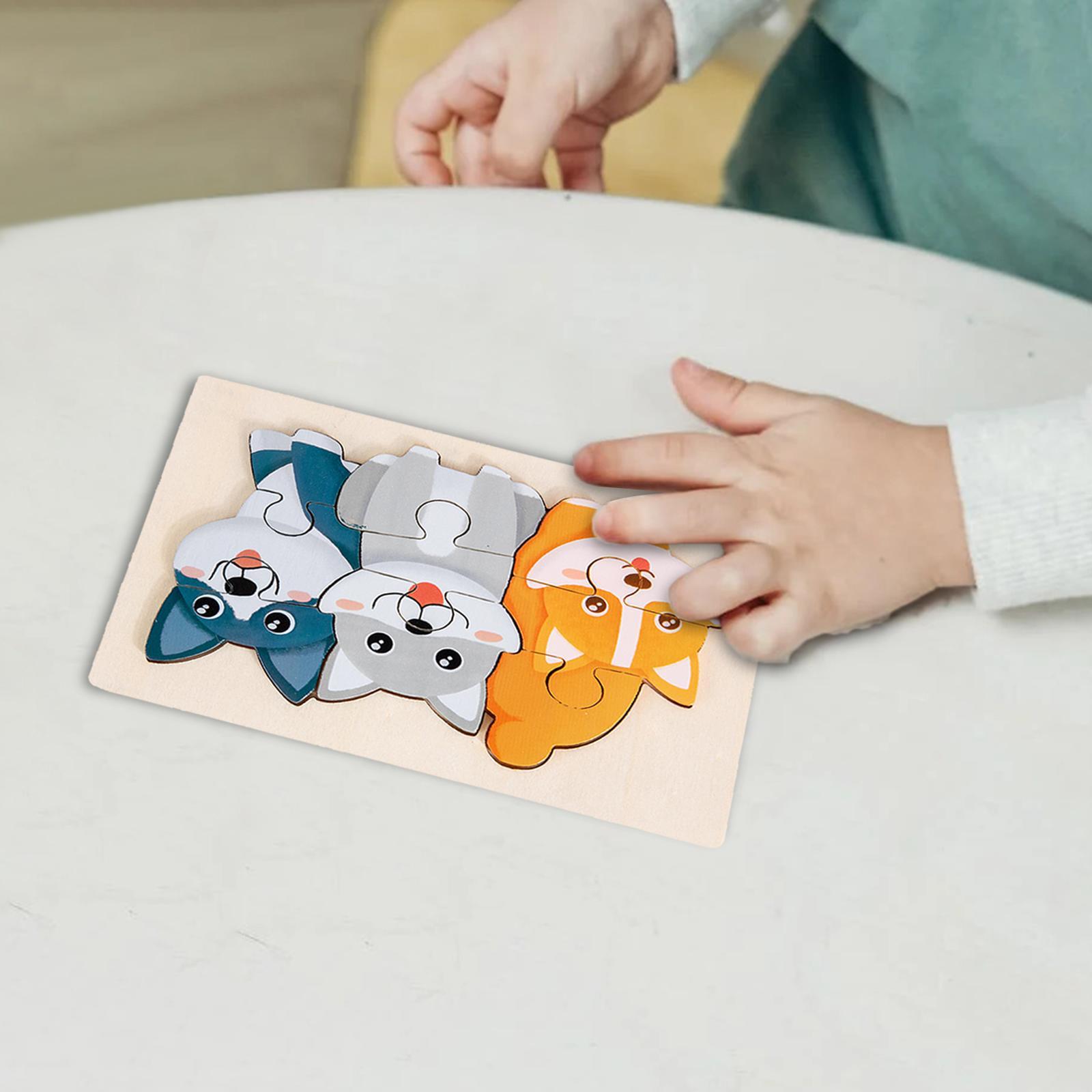 Animal Jigsaw Puzzles Educational Learning Toy Puzzle for Kids Children